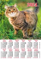 Календар 2024 рік А2 Кішка