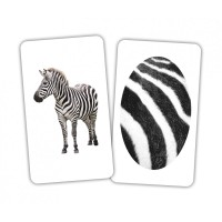 Карточки Русские Игры-парочки Животные и фрагмент 15 пар карточек 5,3Х9,3см