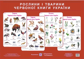 Комплект плакатів Рослини і тварини Червоної книги України