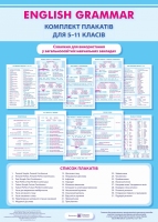 Набір плакатів Граматика англійської мови 5-11 класи
