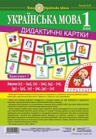 Українська мова Дидактичні картки 1 клас Асоціації  Комплект 1