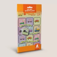 Усе для розвитку дітей  Збери найбільший автопарк Гральний кубик+24 картки   Перша настільна гра для малюків
