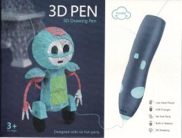 3D ручка MMT-66-32A, 14 см філамент пластік акумуляторная зарядка