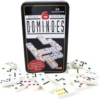 Double 6 Color Dot Dominoes Game