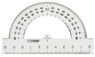 Транспортир 10см AS-0601