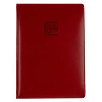 Щоденник датований А4 BuroMax Bravo 144 аркушів кремовий блок Червоний  BM.2740-05