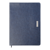 Щоденник датований А4 BuroMax Salerno 144 аркушів кремовий блок Синій  BM.2741-02