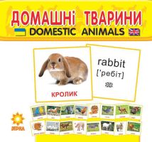 Англо-українськи Міні Домашні тварини 17 карток 110х110