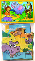 Гра -пазл У світі тварин (пакет) 12 елементів