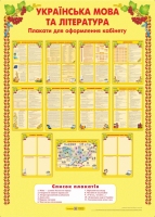 Набір плакатів для оформлення кабінету Української мови та літератури