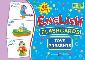 Англійська мова. Флешкартки.Іграшки та подарунки. English Flashcards.Toys Presents 40 cards