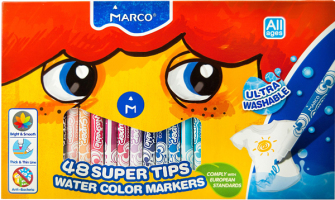 Набір фломастерів Ultra Washable 48 Super Tirs Water Color Markers 48 кольорівв 1630-48CB