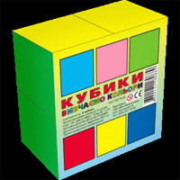 Кубики Вивчаємо кольори 4 кубика