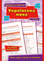 Довідник у таблицях  Українська мова 5-6 класи