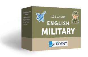 Карточки для изучения  АНГЛІЙСЬКИХ СЛІВ   English military 105 cards