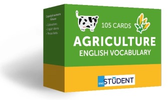 Карточки для изучения  АНГЛІЙСЬКИХ СЛІВ AGRICULTURE  English vocabulary 105 cards/