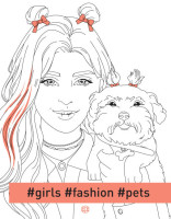 Книга #girls #fashion # pets Книги для дозвілля. Розмальовка