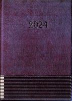 Щоденник датований A5, 2024, Paprallel, бордовий, BM.2107-13