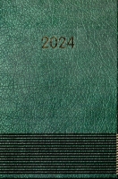 Щоденник датований A5, 2024, Paprallel, зелений, BM.2107-04