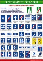Плакат-104 Дорожні знаки Інформайційно-вказівні знаки -1