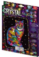 Мозаїка з кольорових кристалів: CRYSTAL MOSAIC Кішка CRM-02-09