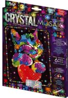 Мозаїка з кольорових кристалів: CRYSTAL MOSAIC Кішка з сердцем CRM-02-02