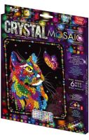 Мозаїка з кольорових кристалів: CRYSTAL MOSAIC Кішка і метелик CRM-02-04