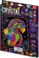 Мозаїка з кольорових кристалів: CRYSTAL MOSAIC Папуга CRM-02-06