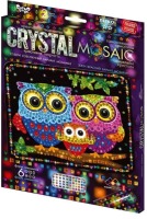 Мозаїка з кольорових кристалів: CRYSTAL MOSAIC Сови CRM-02-10