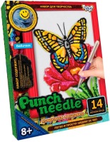 Набір креатівної творчості "Punch needler" Килимова вишивка, Danko Toys, PN-01-08 Метелики